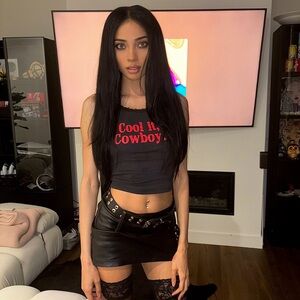 “Cool it Cowboy” cropped tank